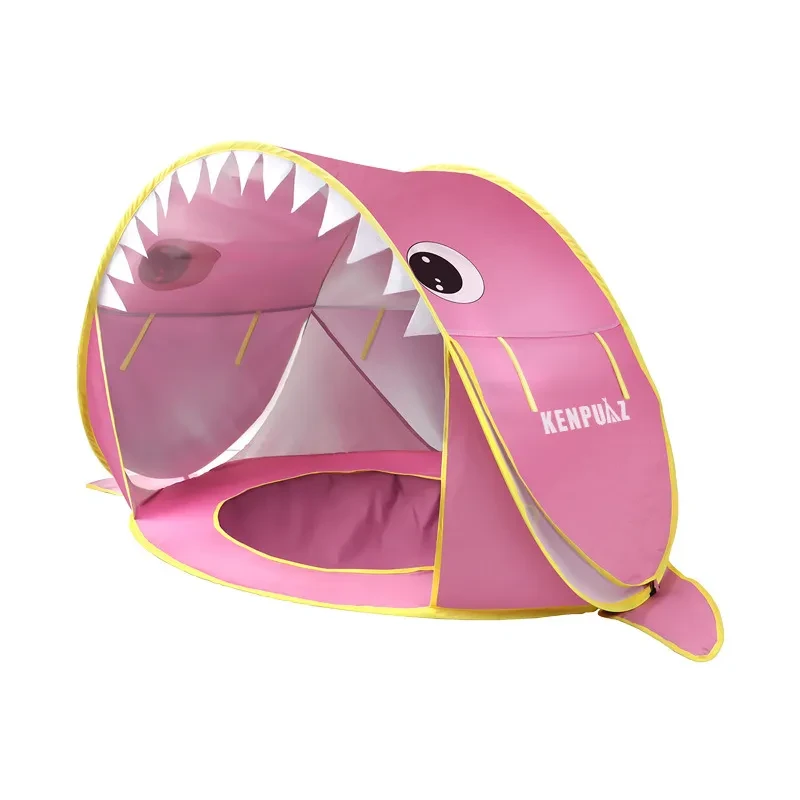 Kids Outdoor Beach Tent – Camouflage Shark Style Pop-Up Tent for Kids