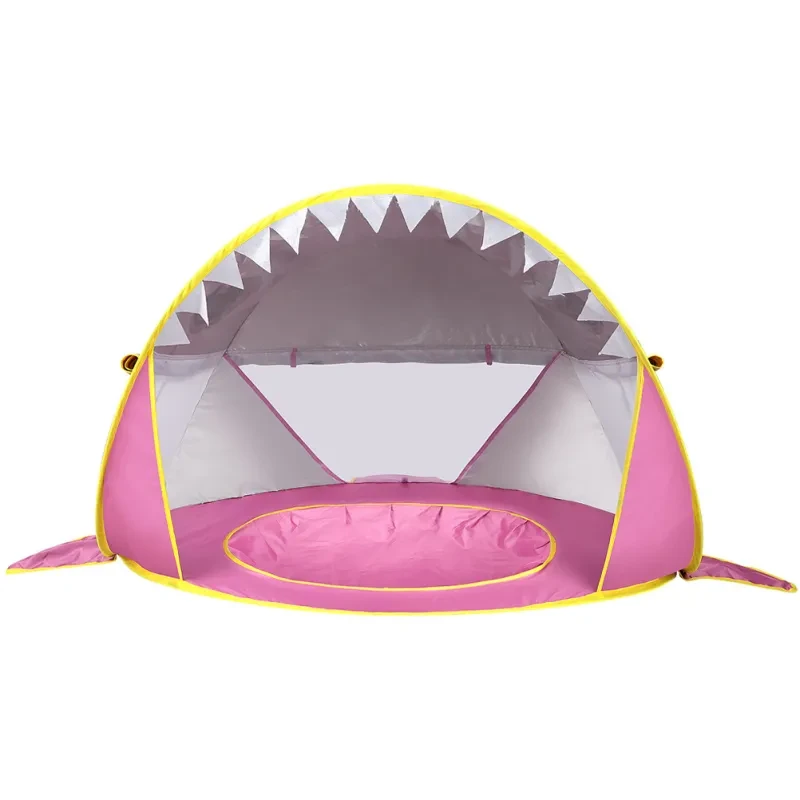 Kids Outdoor Beach Tent – Camouflage Shark Style Pop-Up Tent for Kids