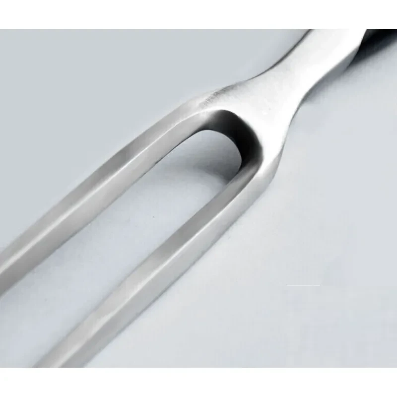 Stainless Steel BBQ Fork – Heat-Resistant Silicone Handle Barbecue Tool for Kitchen & Outdoor Grilling
