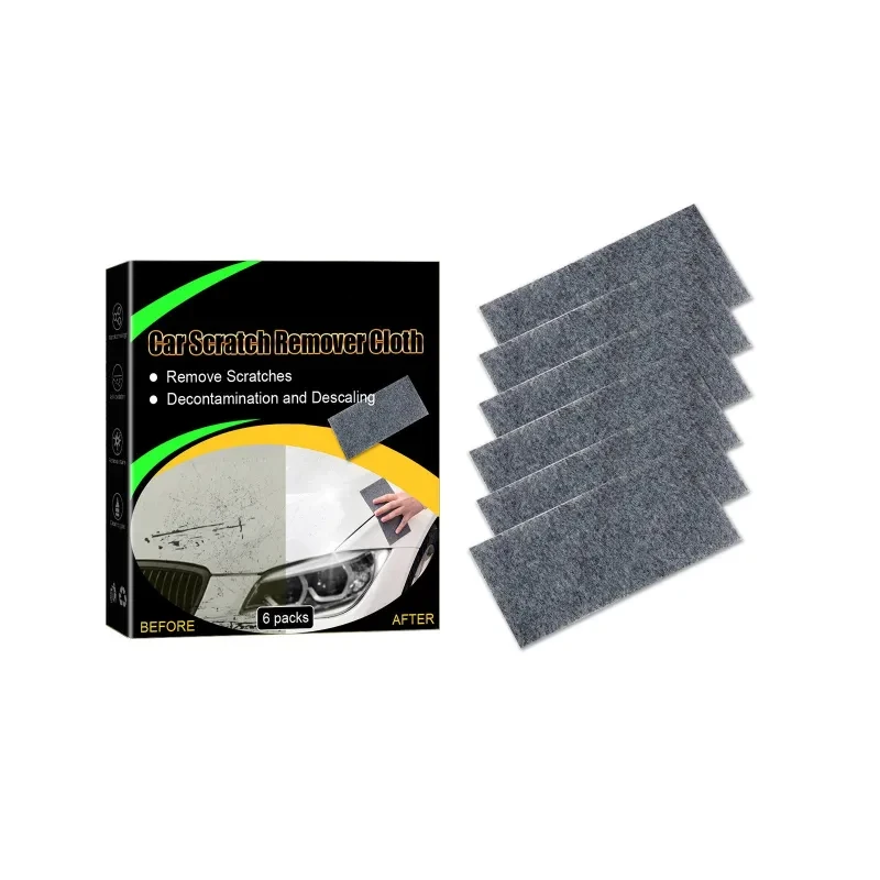 Rayhong Car Scratch Remover Cloth – 6-Pack Grinding & Cleaning Cloths for Paint Repair
