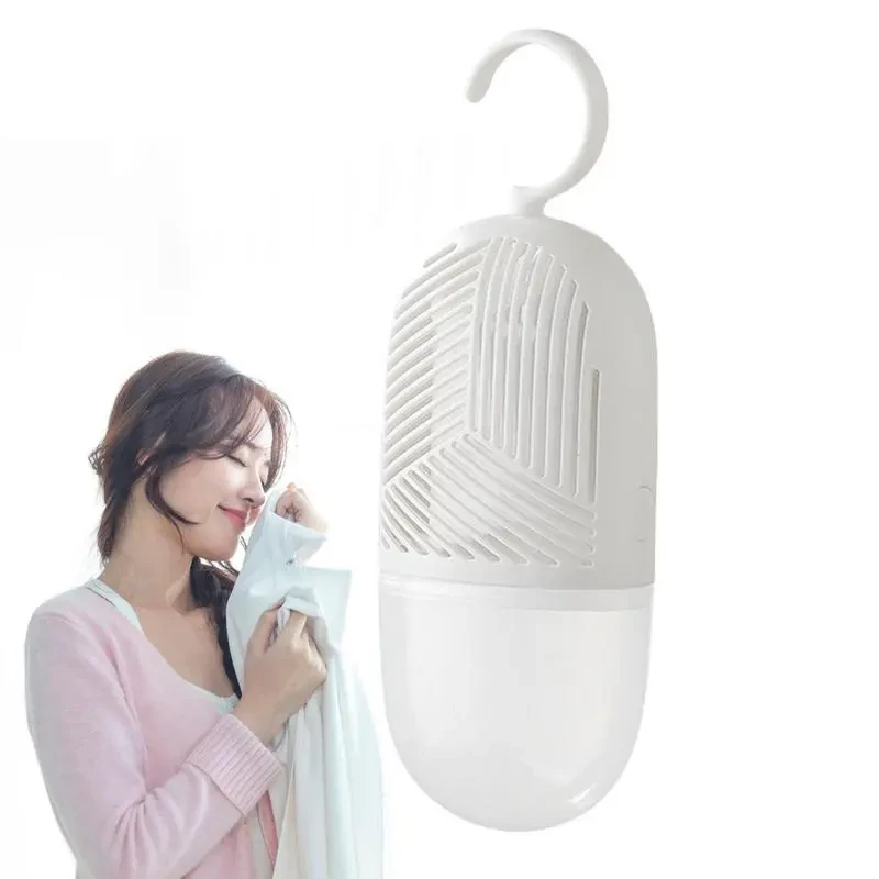 Reusable Moisture Absorber for Bedroom & Bathroom – Hanging Dehumidifier with Drain Tank