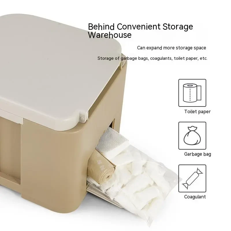 Outdoor Portable Removable Toilet – Foldable Camping Toilet with Liner & 150kg Load Capacity