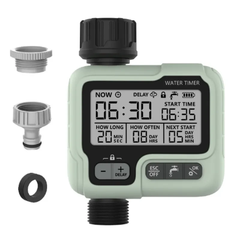 Mini Smart Automatic Watering Device – Large Screen Garden Irrigation Timer for Home & Balcony