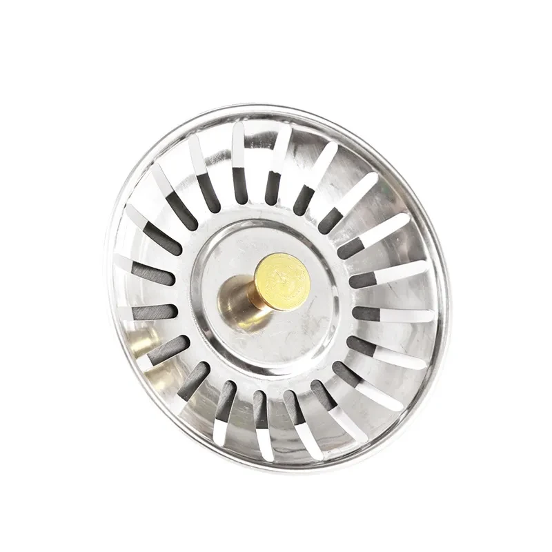 Stainless Steel Vegetable Cleaning Sink Drain Cover – Kitchen Residue Filter for Floor and Sink Drains (8cm)