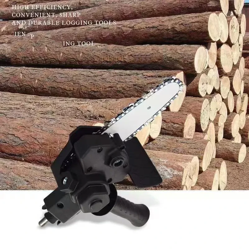 Chain Saw Converter for Electric Drill – 4-Inch Pruning Saw Attachment for Woodworking & Logging