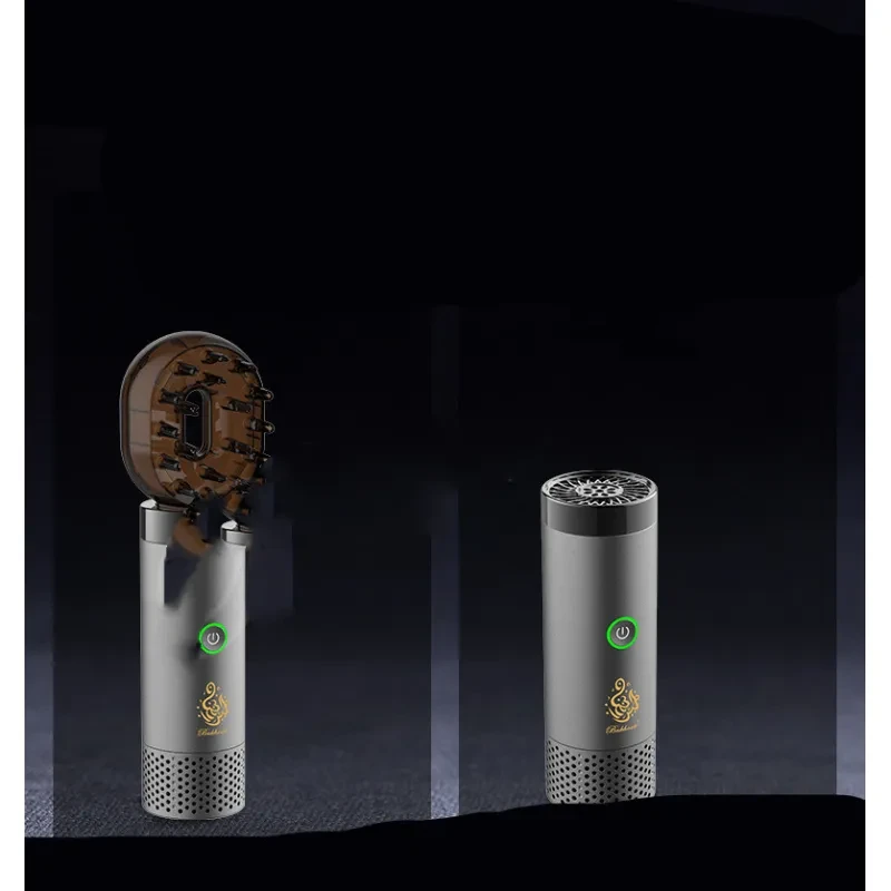 BakhoorBukhoon Electronic Car Incense Burner – Modern Zinc Alloy Aromatherapy Censer with USB