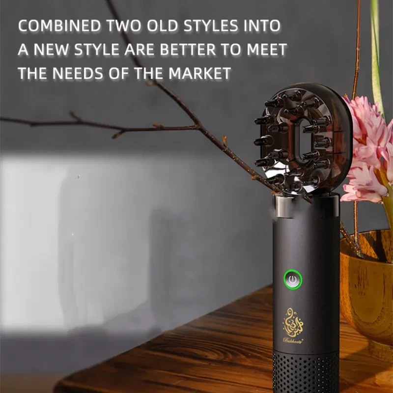 BakhoorBukhoon Electronic Car Incense Burner – Modern Zinc Alloy Aromatherapy Censer with USB