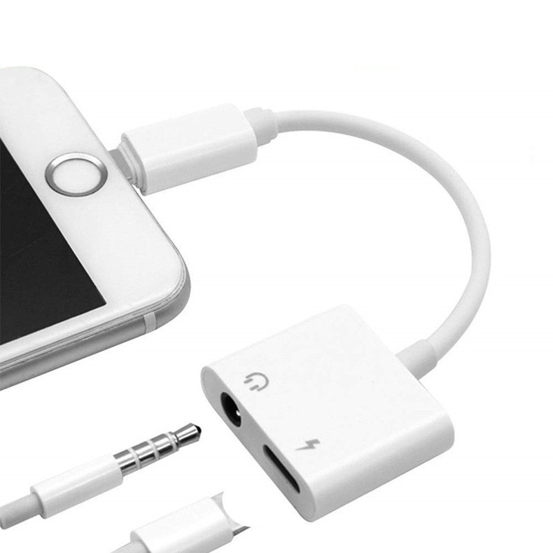 8X Headset Audio & Charging Adapter for Apple Mobile Phones