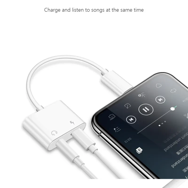 8X Headset Audio & Charging Adapter for Apple Mobile Phones