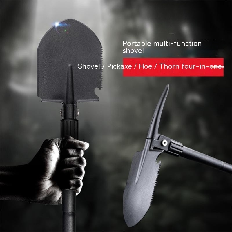 Multifunctional Engineering Folding Shovel – Outdoor First Aid, Camping, Fishing & Car Emergency Tool