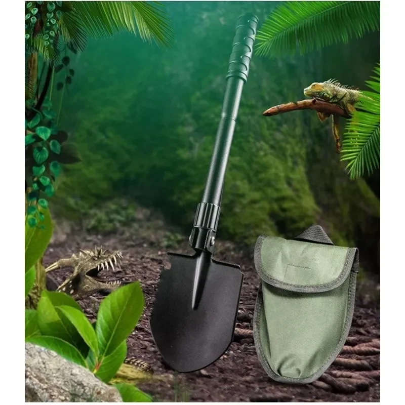 Multifunctional Engineering Folding Shovel – Outdoor First Aid, Camping, Fishing & Car Emergency Tool