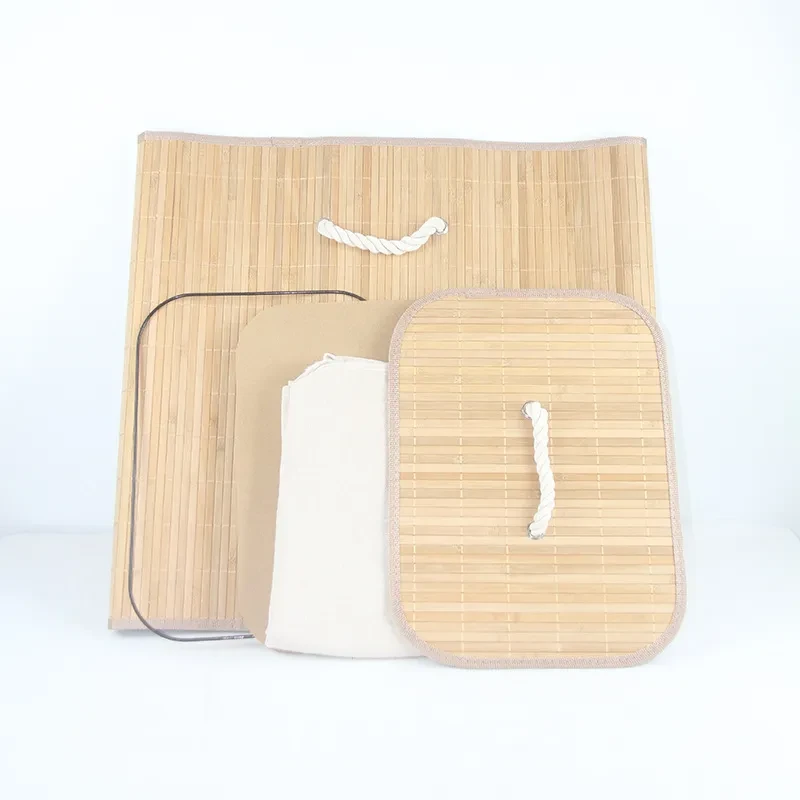 Folding Bamboo Laundry Basket with Lid – Clothes & Storage Organizer Hamper