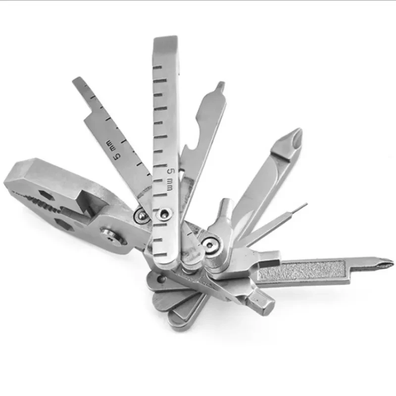 25-in-1 Stainless Steel Folding Multi-Function Tool – Portable Outdoor Pliers & Screwdriver Set