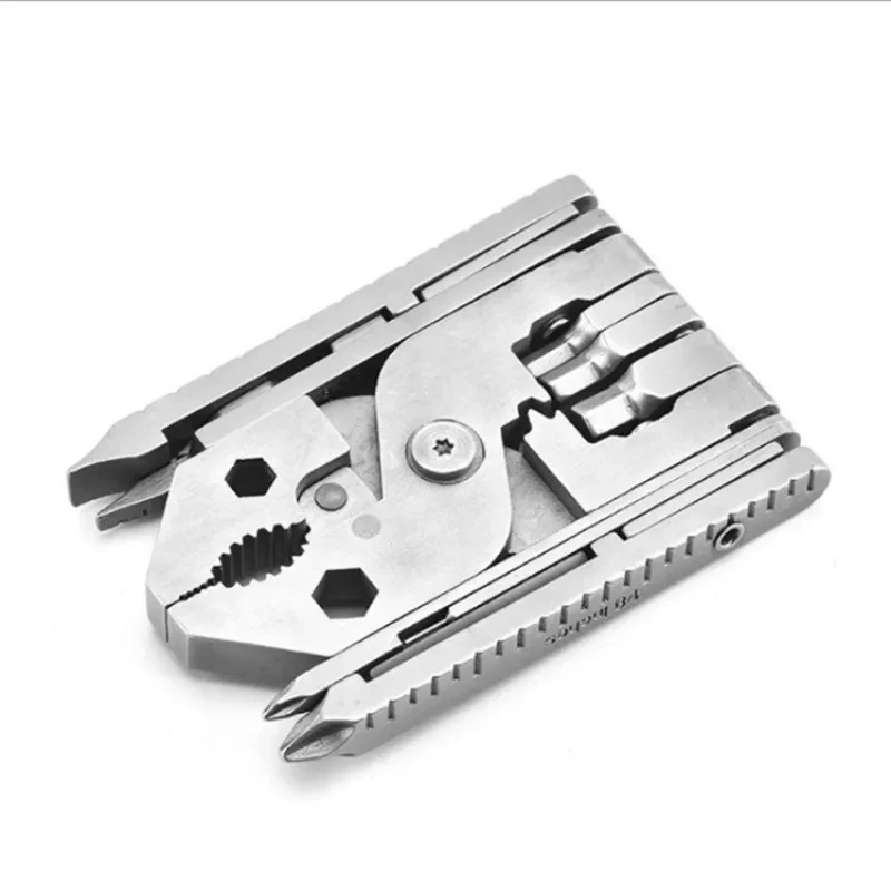 25-in-1 Stainless Steel Folding Multi-Function Tool – Portable Outdoor Pliers & Screwdriver Set