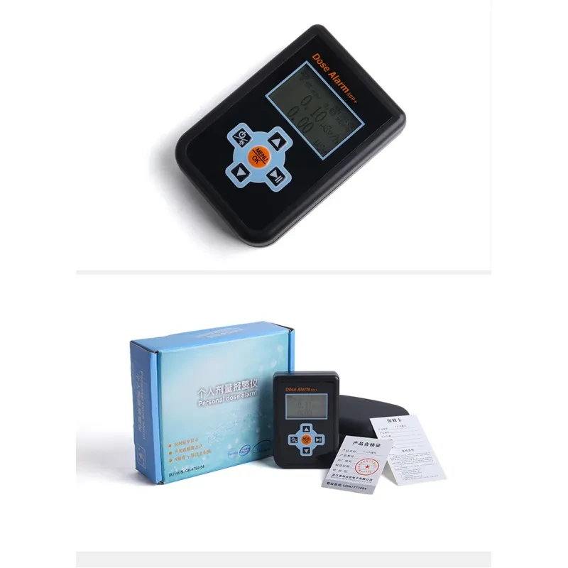 Geiger Tube Nuclear Radiation Detector – Portable X-Ray, Gamma, Beta Ray Monitor with Alarm