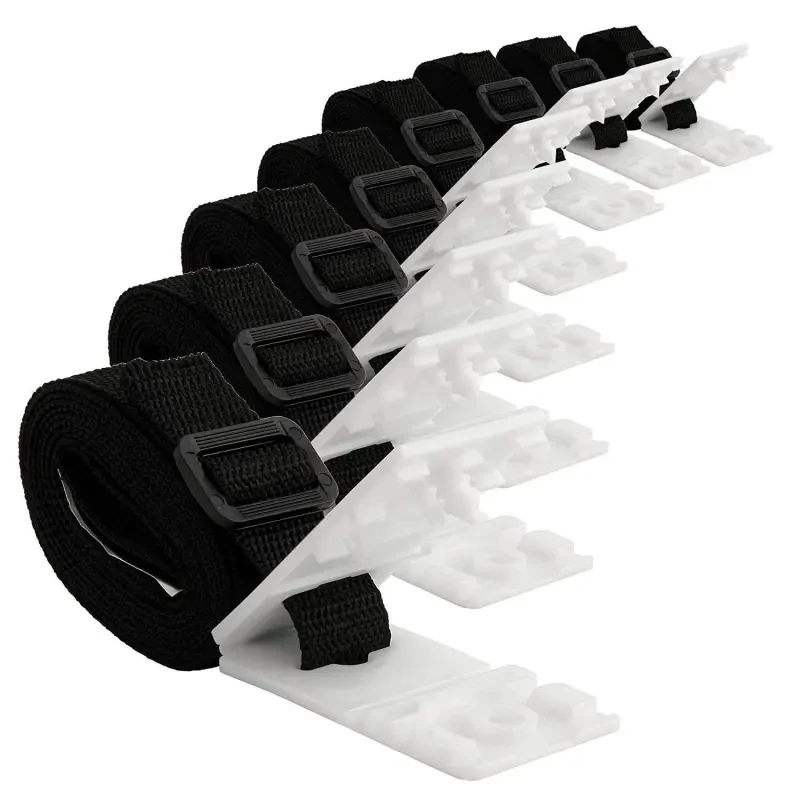 Swimming Pool Solar Cover Reel Strap Kit – Film Collecting Car Rope & Tightening Accessories Set