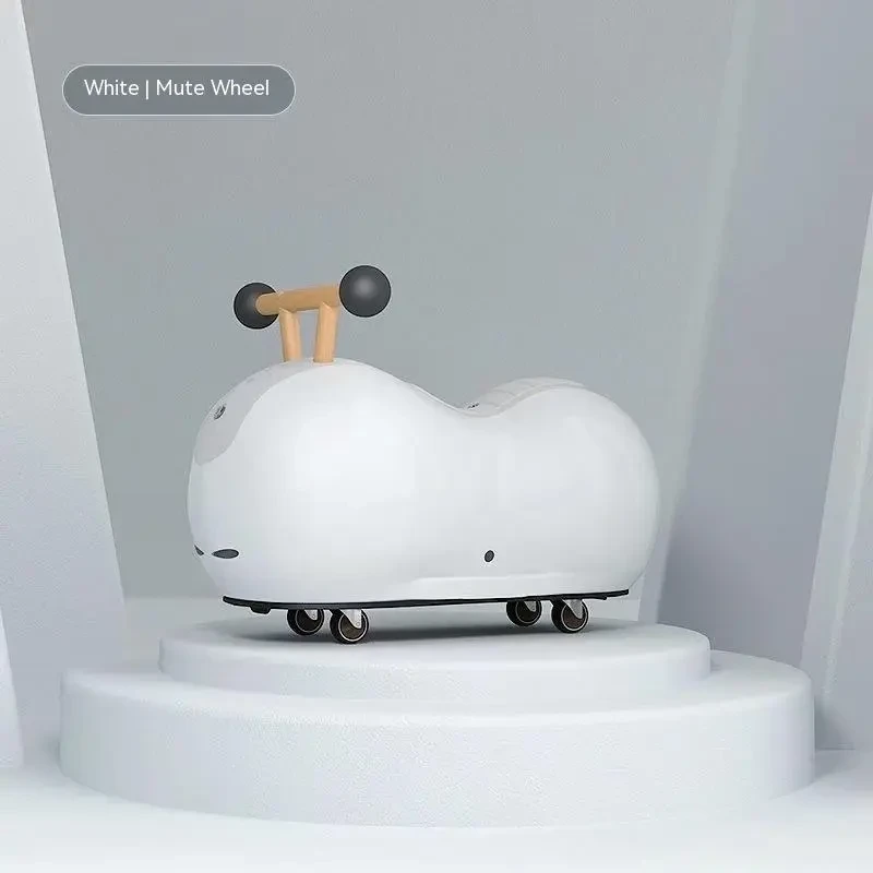 Creative Silent Baby Ride-On Car – Gourd Peanut Swing Scooter with Smooth Wheels for Kids
