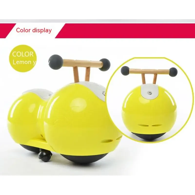 Creative Silent Baby Ride-On Car – Gourd Peanut Swing Scooter with Smooth Wheels for Kids