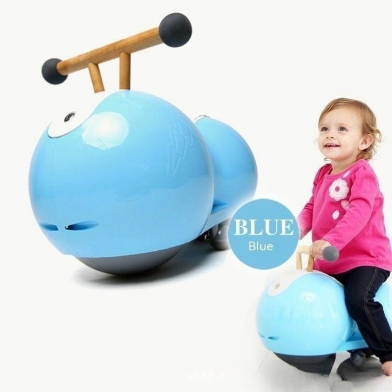 Creative Silent Baby Ride-On Car – Gourd Peanut Swing Scooter with Smooth Wheels for Kids
