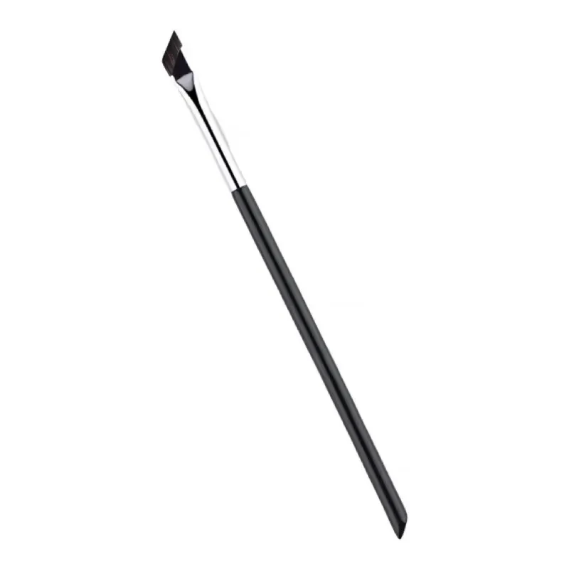 Bevel Eyeliner Brush – Blade Precision Detail Brush with Long Wooden Handle for Sharp Makeup Lines