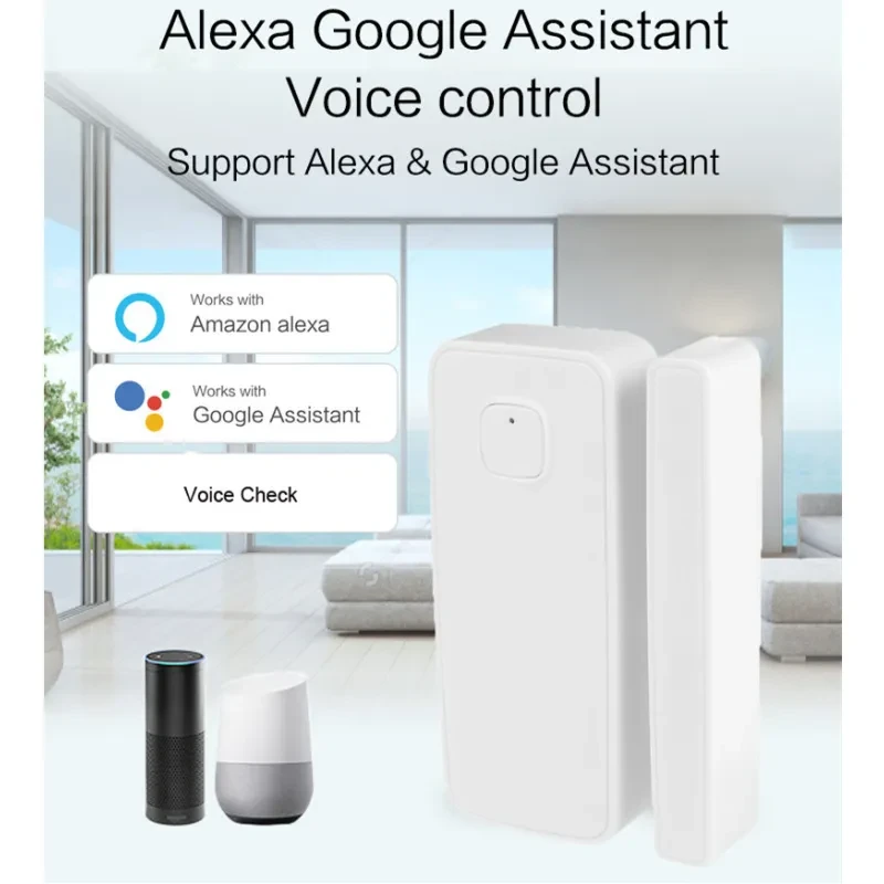 Graffiti Smart WiFi Magnetic Contacts – Wireless Door & Window Sensor with App Alerts and Voice Control