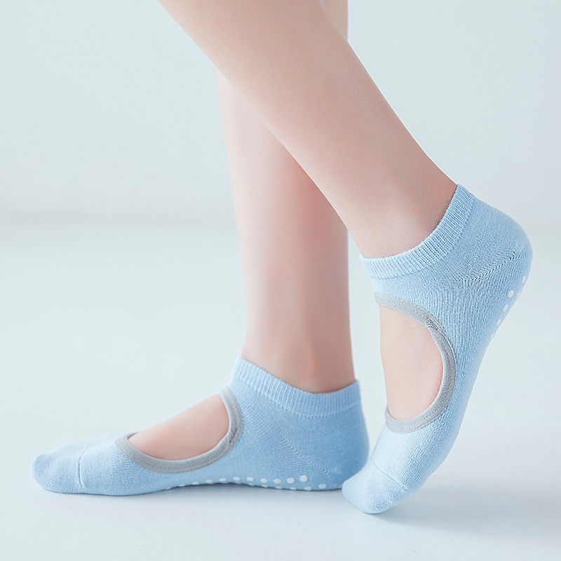 Non-Slip Yoga Socks for Women & Men | Pure Cotton Grip Fitness Socks