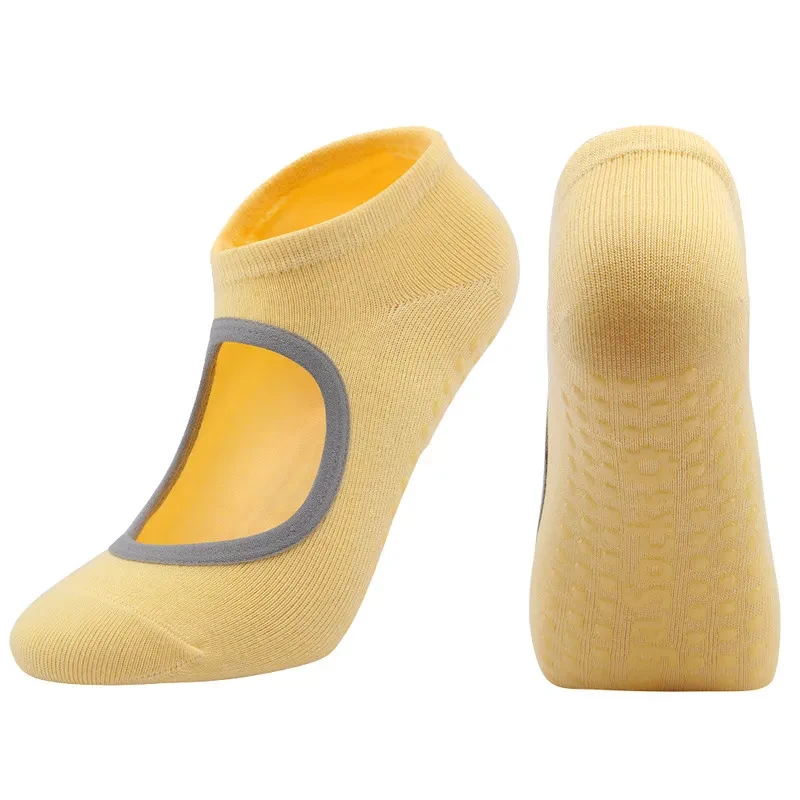Non-Slip Yoga Socks for Women & Men | Pure Cotton Grip Fitness Socks