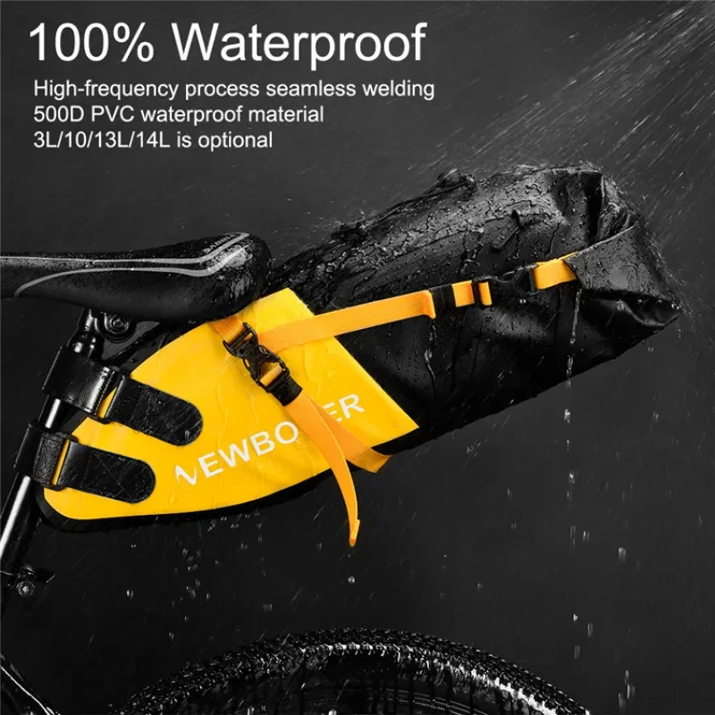 Waterproof Bike Tail Bag | Large-Capacity Rear Seat Tool Bag