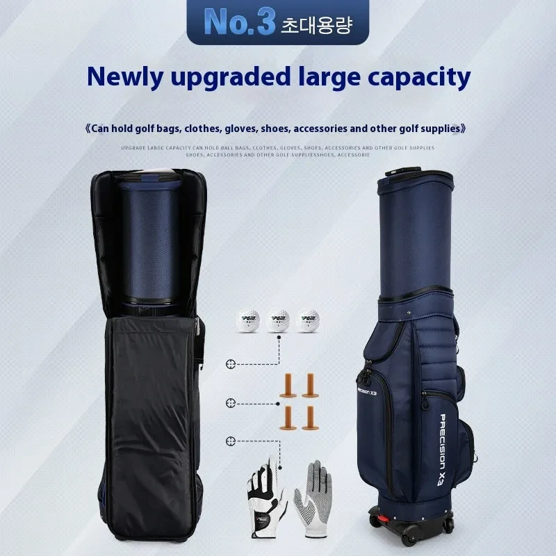 Thickened Nylon Golf Travel Bag with Password Lock | Aviation-Grade Golf Club Case for Secure Air Travel