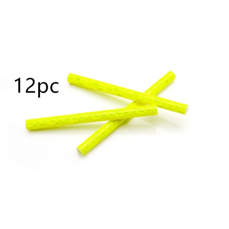 Colorful Bicycle Spoke Reflective Strips – Set of 12 | Clip-On Wheel Reflectors for Night Riding Safety