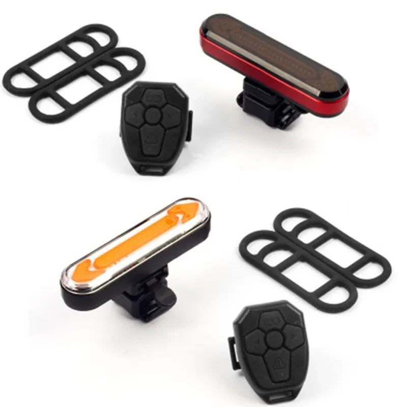 LED Wireless Bike Turn Signal with Remote Control | Rechargeable Rear Tail Light