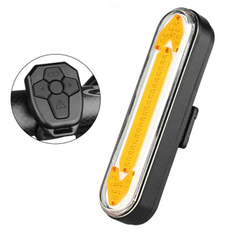 LED Wireless Bike Turn Signal with Remote Control | Rechargeable Rear Tail Light