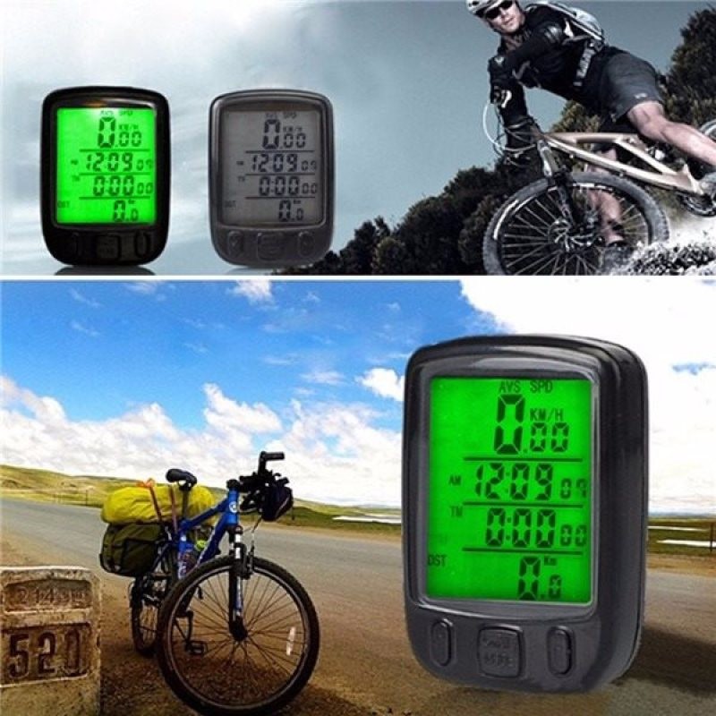 Multifunctional Waterproof Bike Speedometer with Full-Screen LCD Display | Wireless Odometer with Backlight