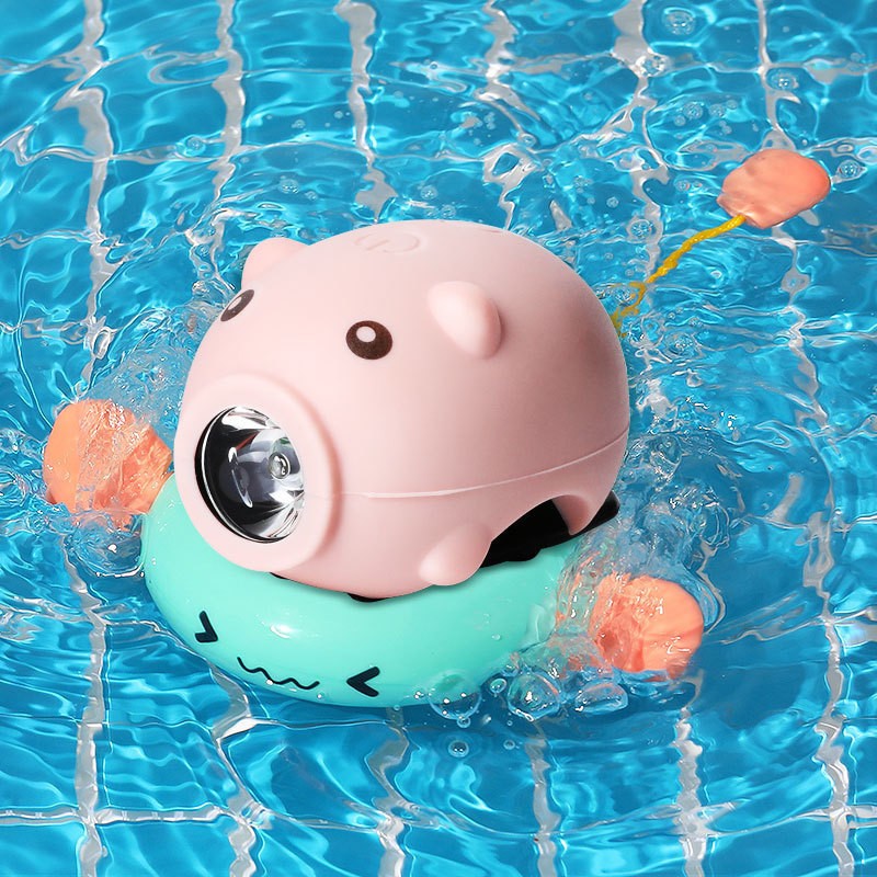 Children Bicycle Piggy Horn Light – USB Rechargeable LED Front Light with 5 Sound Modes & Flashing Options