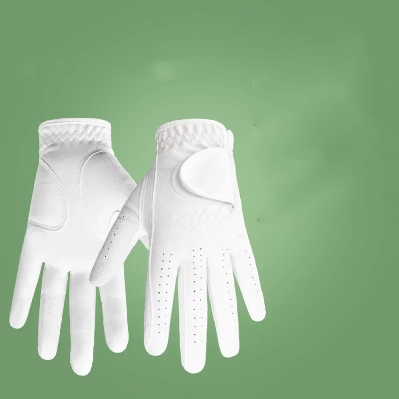 Unisex Golf Gloves – Suede PU Sports Gloves for Men and Women | White Grip Gloves