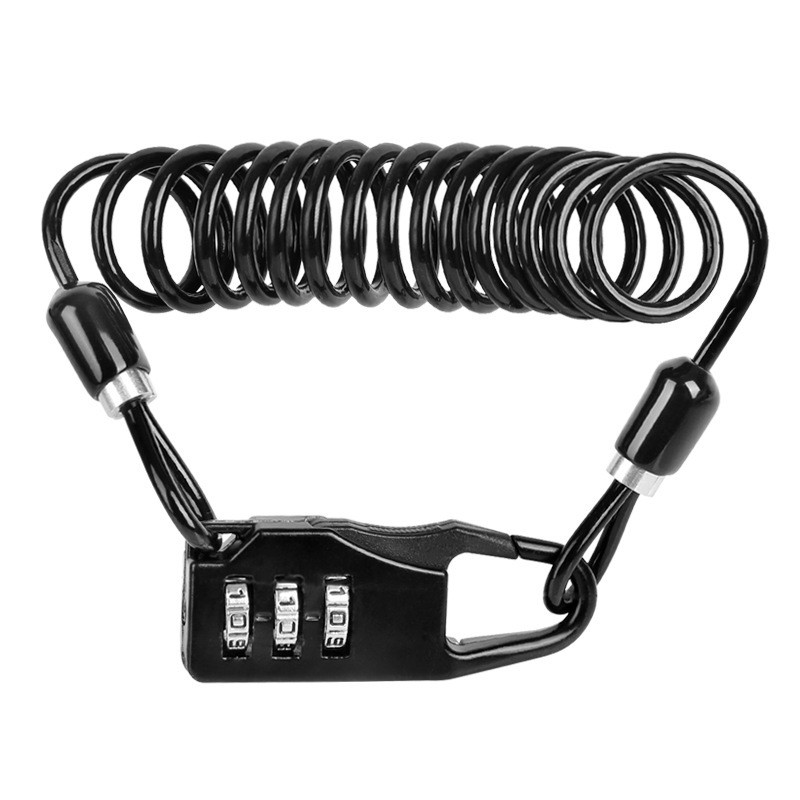 Portable Cable Lock – Zinc Alloy Wire Lock for Bikes, Scooters & Motorcycles