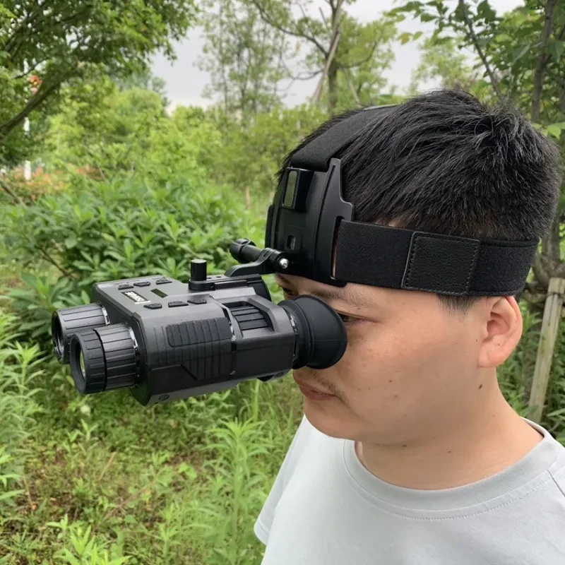 Head Mounted Night Vision Goggles – Tactical Helmet-Style Night Ops Gear with Built-in Battery & USB Charging