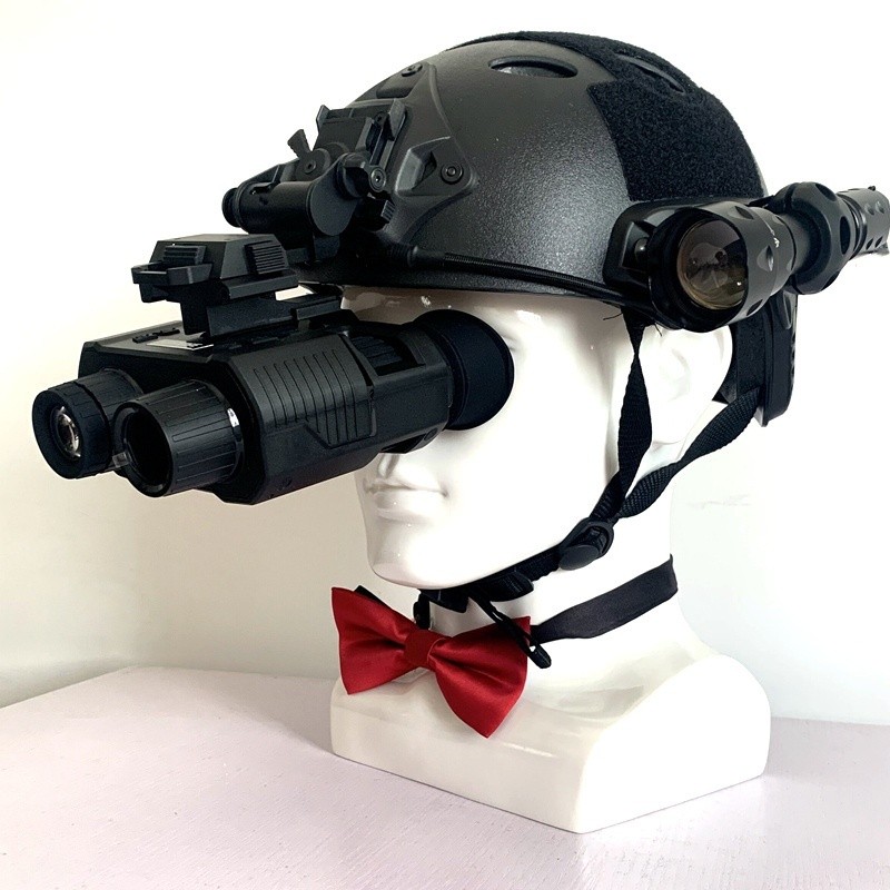 Head Mounted Night Vision Goggles – Tactical Helmet-Style Night Ops Gear with Built-in Battery & USB Charging