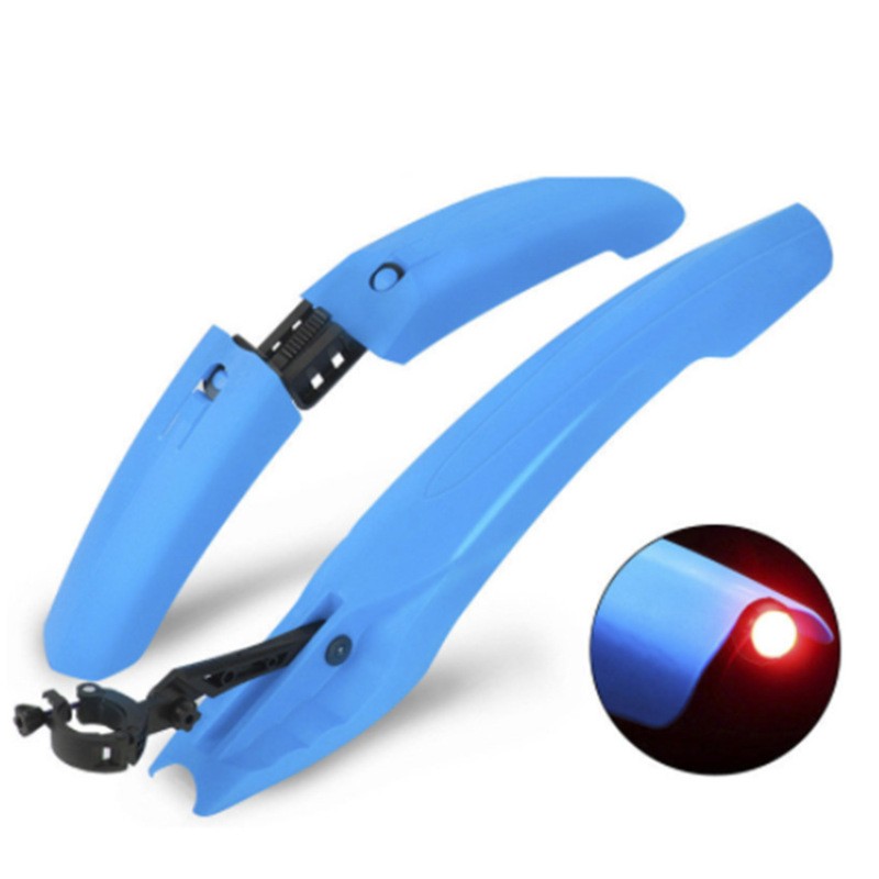 Mountain Bike Mudguard with LED Tail Light – Quick-Release Front & Rear Bicycle Fenders