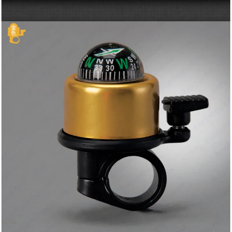 Bicycle Handlebar Compass Bell – Loud Bike Horn with Built-In Directional Compass