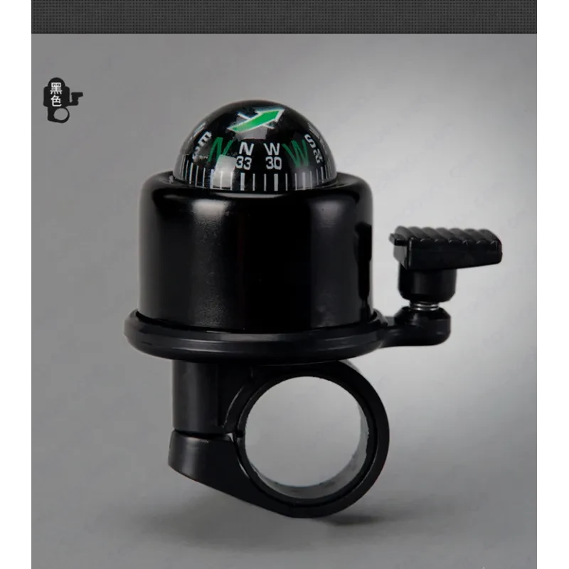 Bicycle Handlebar Compass Bell – Loud Bike Horn with Built-In Directional Compass
