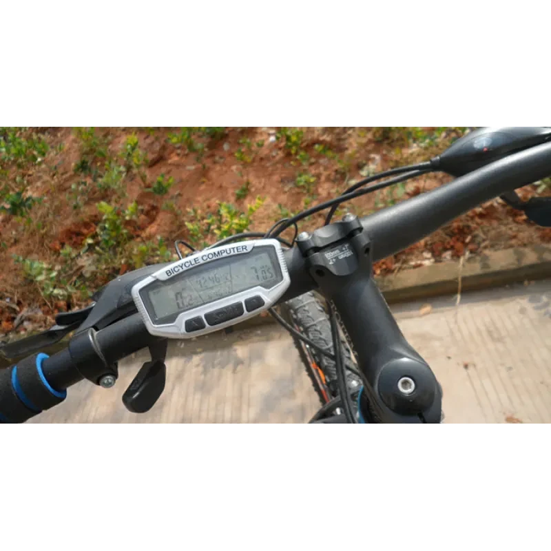 Mountain Bike Speedometer SD-558A – 28-Function Waterproof Cycling Computer with Blue Luminous LCD, Odometer, Stopwatch & Maintenance Alert
