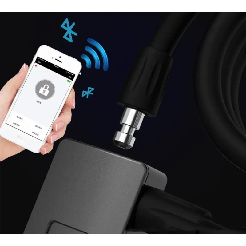Fingerprint Bluetooth Bike Lock – VeShop Smart Cable Lock with App Control