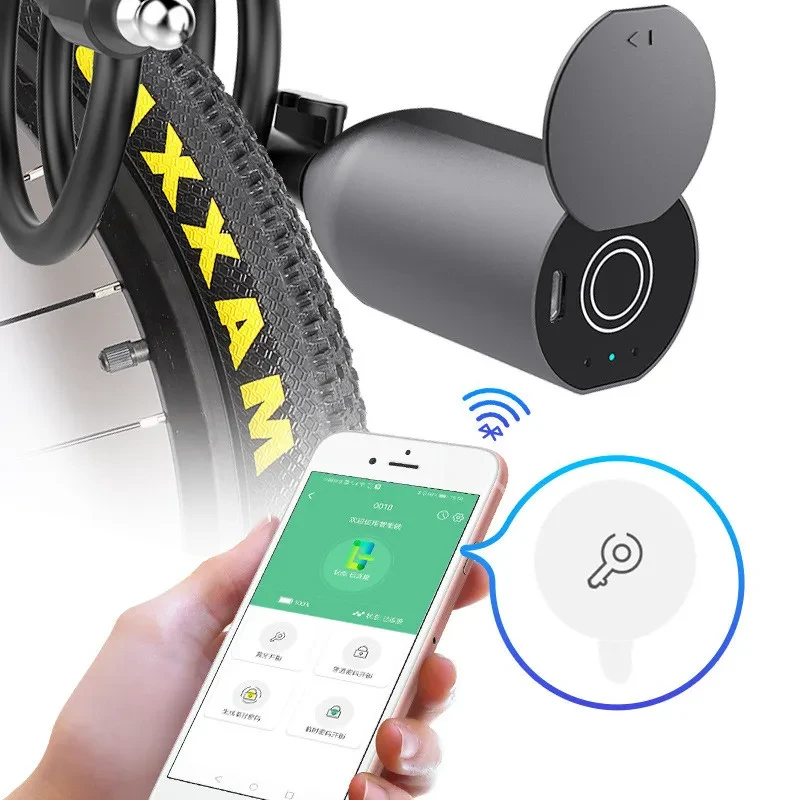 Fingerprint Bluetooth Bike Lock – VeShop Smart Cable Lock with App Control