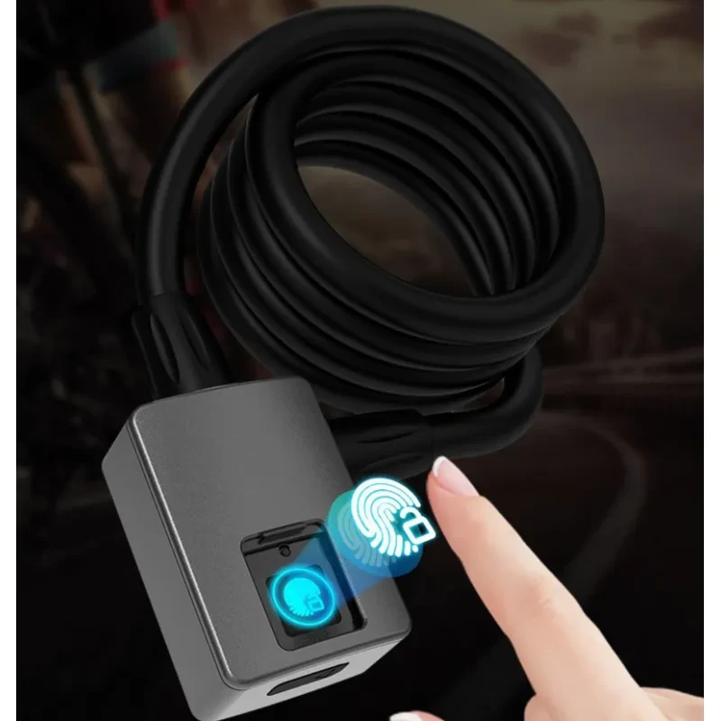 Fingerprint Bluetooth Bike Lock – VeShop Smart Cable Lock with App Control