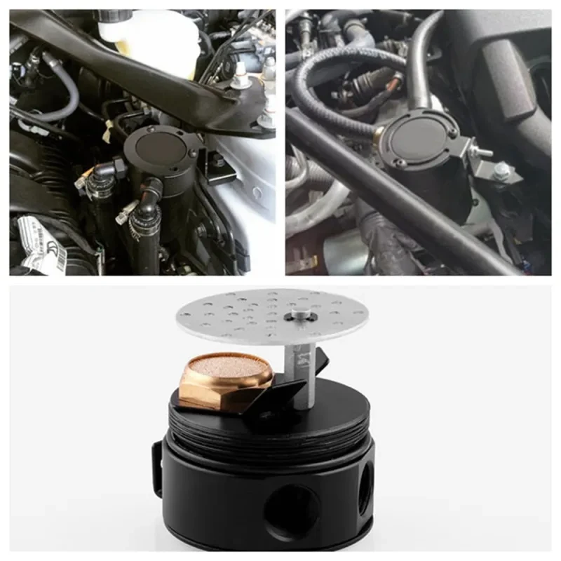 Automobile Oil Catch Can – Aluminum Alloy Waste Gas & Oil Recovery Pot