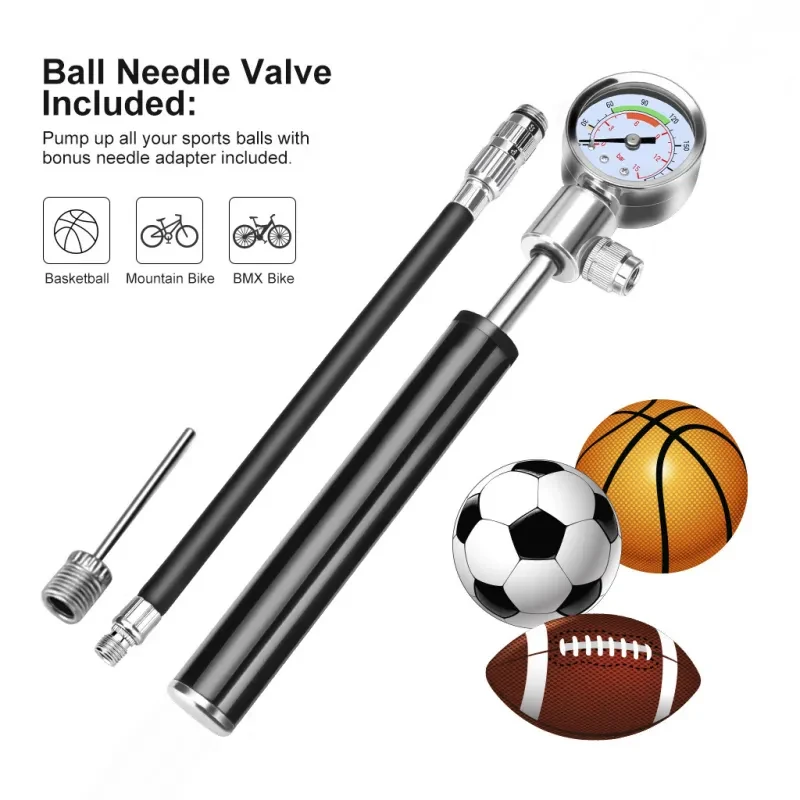 Portable High-Pressure Mini Pump Kit – 16-in-1 Bicycle Tire Repair Tool Set with Seat Bag