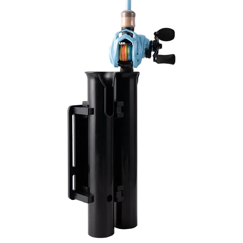 Motorcycle & Electric Bicycle Fishing Rod Rack – Double-Layer Plastic Clamp Holder