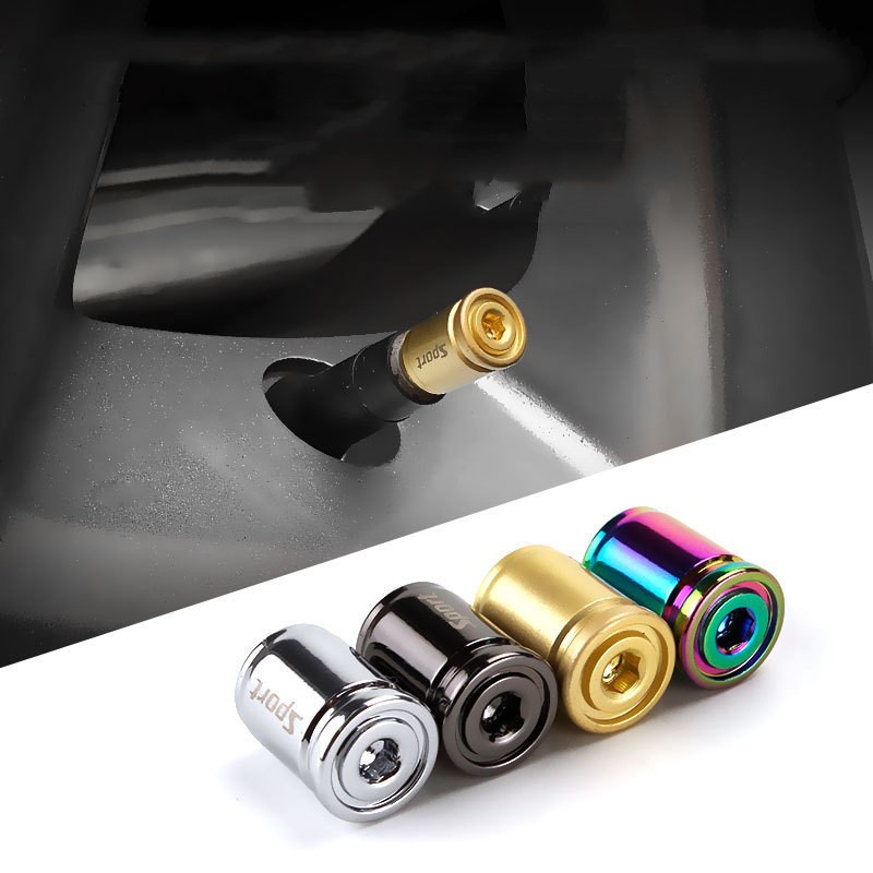 Creative Anti-Theft Tire Valve Caps – Stainless Steel Universal Air Dust Covers