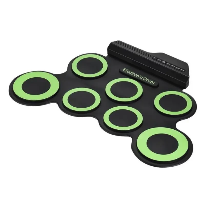 Roll-Up Electronic Drum Set – 7-Pad Portable USB Silicone Drum Kit